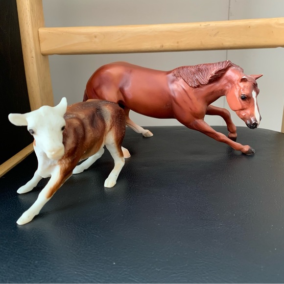 Breyer | Art | Breyer Horse Commemorative Edition Cutting Horse And Cow ...